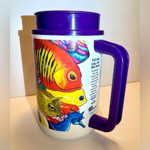 Whirley Cup Thermo USA 24 oz Human-i-tees Lionfish ‘98 Bright Color Excellent